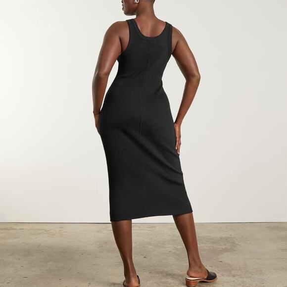 Everlane The Ribbed Tank Dress in black Size S NWOT - Picture 7 of 7